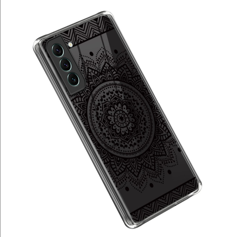 Coque Samsung Galaxy S23 5G Transparente Mandala Noir