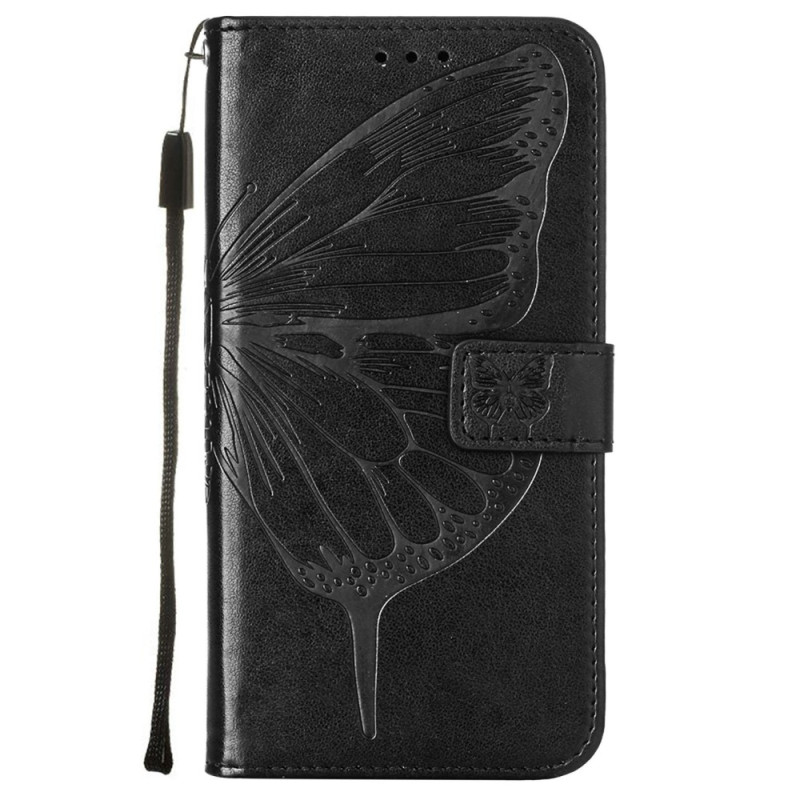 Housse Samsung Galaxy S23 5G Papillon Design avec Lanière