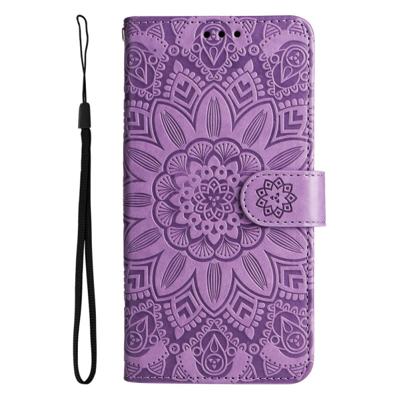 Housse Samsung Galaxy S23 5G Mandala Soleil avec Lanière