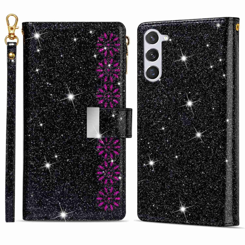 Housse Samsung Galaxy S23 5G Paillettes Portefeuille