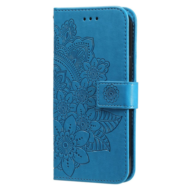 Housse Xiaomi Redmi Note 12/Poco X5 5G Fleur Mandala à Lanière