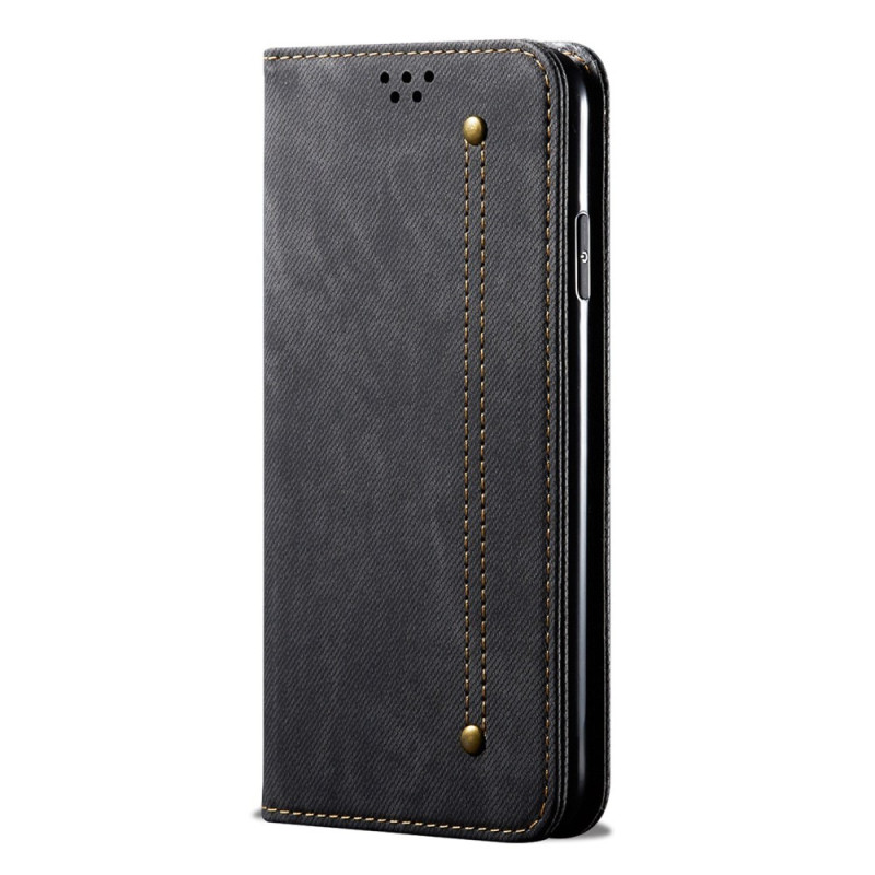 Flip Cover Xiaomi Redmi Note 12 Pro Plus Tissu Jeans