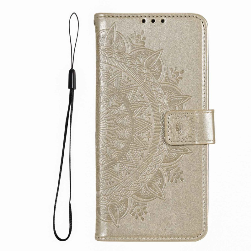 Housse Xiaomi Redmi Note 12 Pro/Poco X5 Pro 5G Mandala Soleil avec Lanière