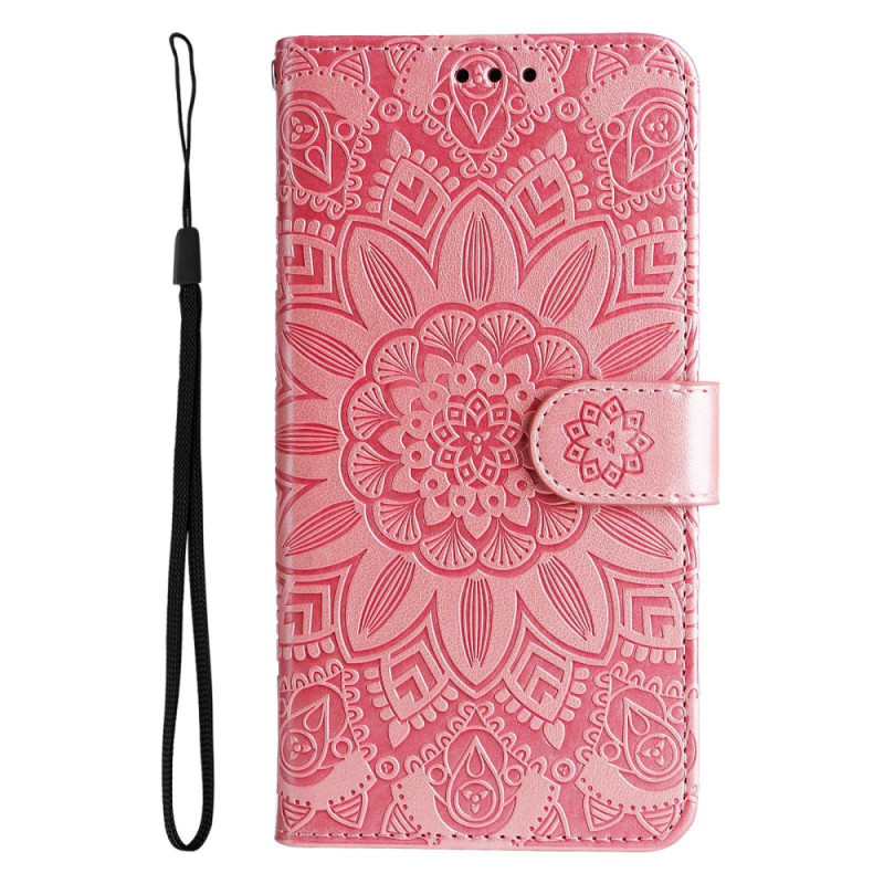 Housse Oppo  A77 5G / A57 5G / 4G / A57s Mandala Soleil avec Lanière