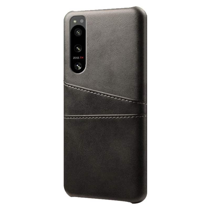 Coque Sony Xperia 5 IV Effet Cuir Porte-Cartes