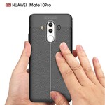 Coque Huawei Mate 10 Pro Effet Cuir Litchi Double line