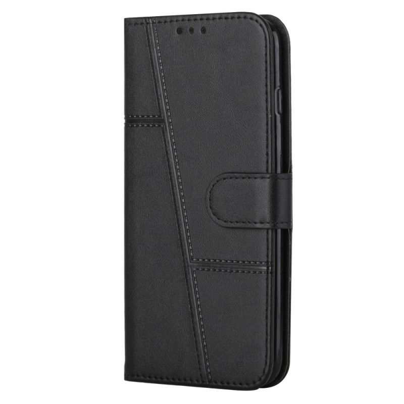 Housse Xiaomi 13 Pro Style Cuir Géométrique à Lanière