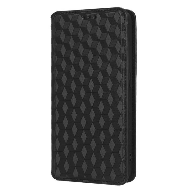 Flip Cover Oppo Reno 8 Effet Cuir Cubes 3D