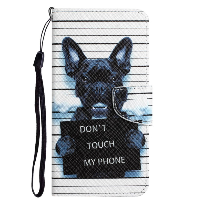 Housse Samsung Galaxy A14 5G / A14 Dog Don't Touch à Lanière