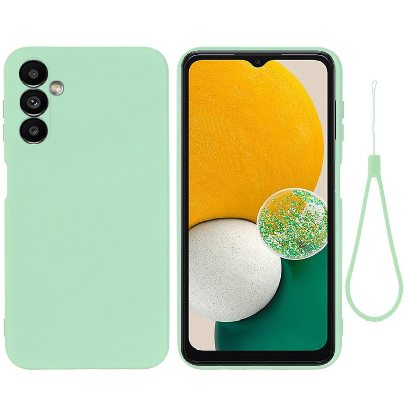 Coque Samsung Galaxy A14 5G / A14 Silicone Liquide à Lanière