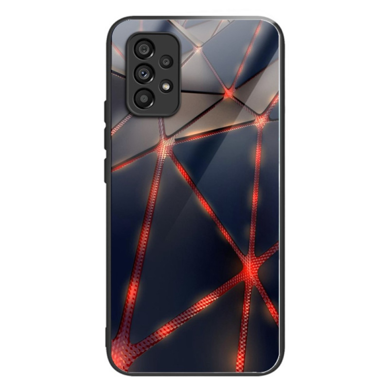 Coque Samsung Galaxy A53 5G Verre Trempé Lignes Rouges