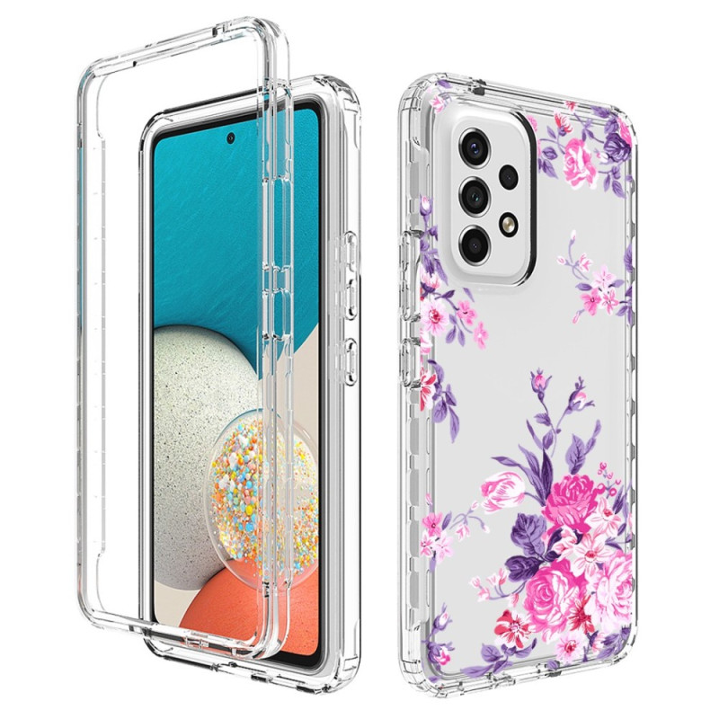 Coque Samsung Galaxy A53 5G Transparente Fleurs