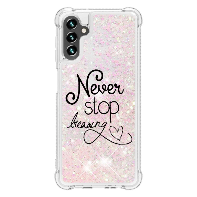 Coque Samsung Galaxy A54 5G Paillettes Never Stop