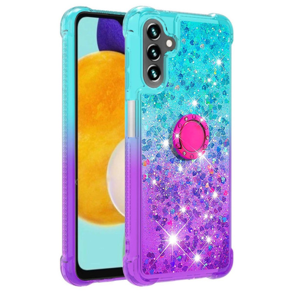 Coque Samsung Galaxy A54 5G Paillettes Anneau-Support