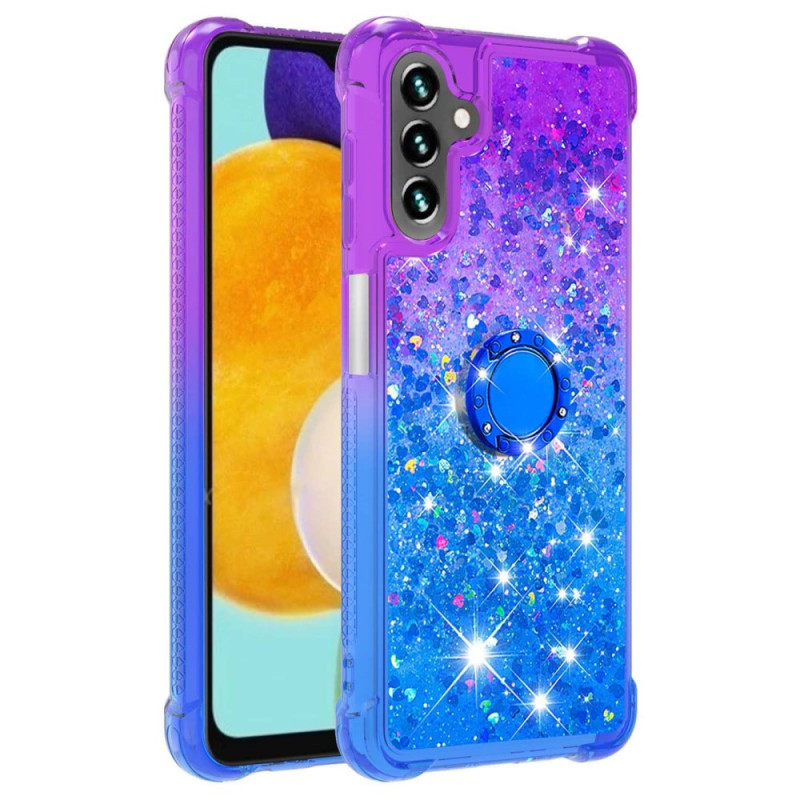 Coque Samsung Galaxy A54 5G Paillettes Anneau-Support