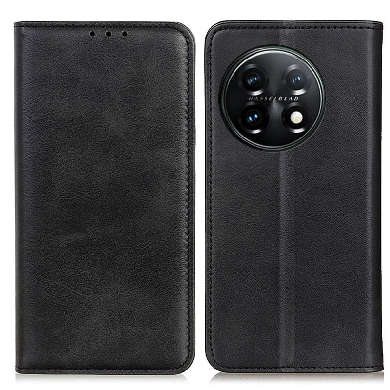 Flip Cover OnePlus 11 5G Cuir Fendu Élégance