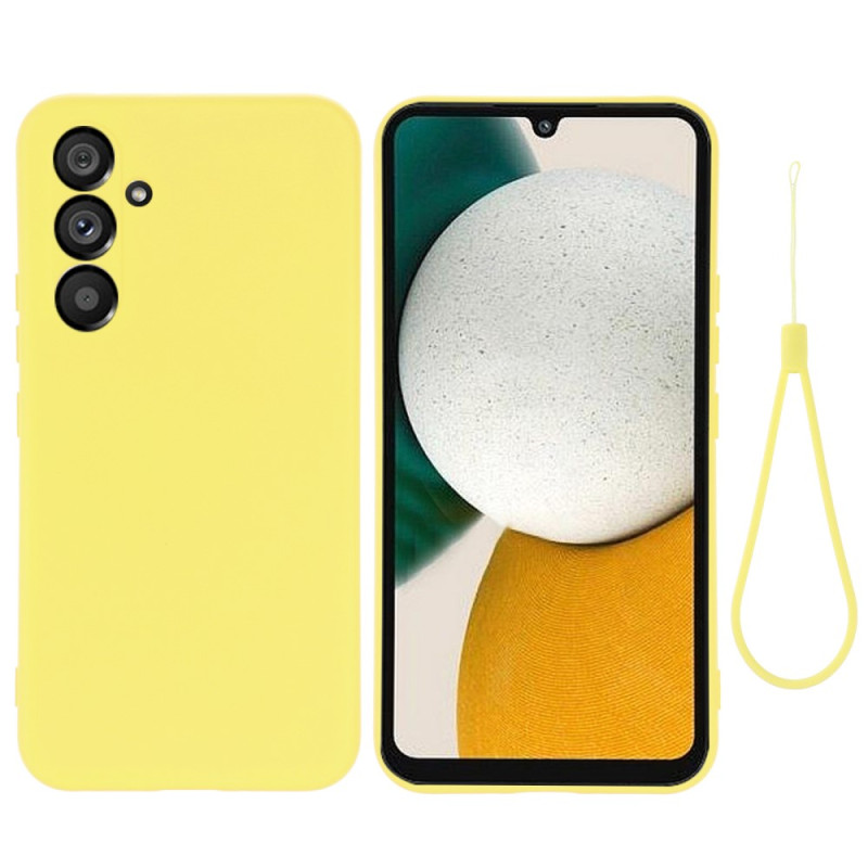 Coque Samsung Galaxy A34 5G Silicone Liquide avec Lanière