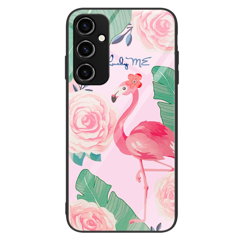 Coque Samsung Galaxy A34 5G Verre Trempé Flamant Rose