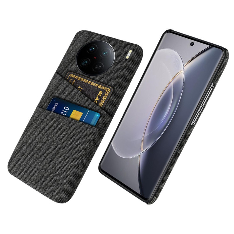 Coque Vivo X90 Pro Tissu Porte-Cartes