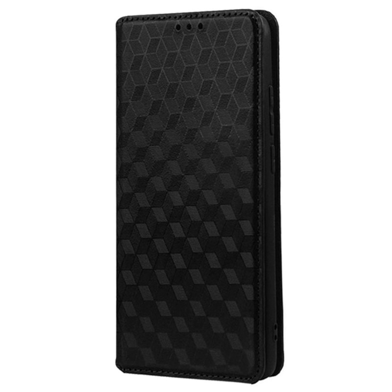 Flip Cover Vivo Y16 Texture 3D