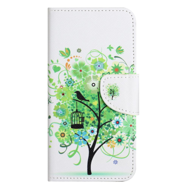 Housse Xiaomi Redmi Note 12/Poco X5 5G Arbre au Feuillage Vert à Lanière