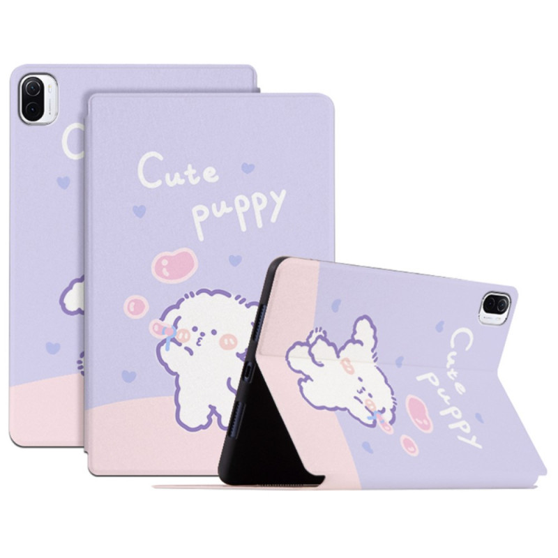 Coque Xiaomi Pad 5 / Pad 5 Pro Cute Puppy Simili Cuir