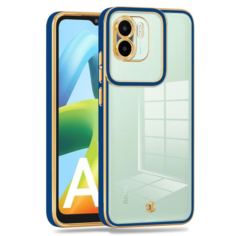 Coque Xiaomi Redmi A1/A2 Transparente Rebords Style Métal