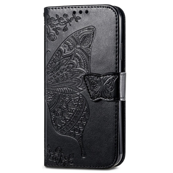 Housse Moto G13/G23/G53 5G Papillon Baroque à Lanière