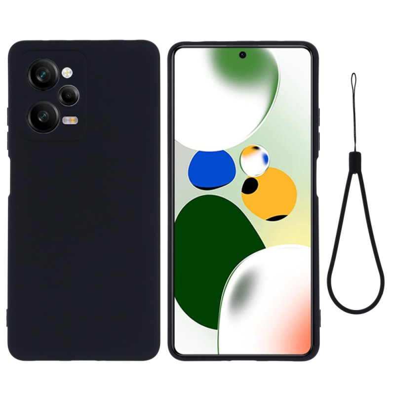 Coque Poco X5 Pro 5G Silicone Liquide à Lanière