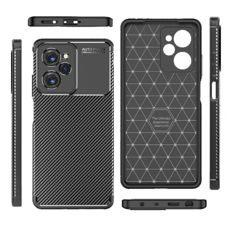 Coque Poco X5 Pro 5G Flexible Texture Fibre Carbone