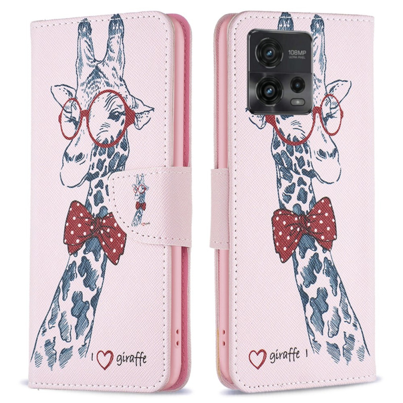 Housse Moto G72 Girafe Intello