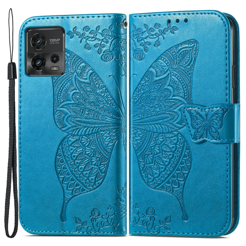 Housse Moto G72 Papillon Baroque