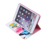 Housse iPad Mini 3 / 2 / 1 Papillons et Fleurs Peints