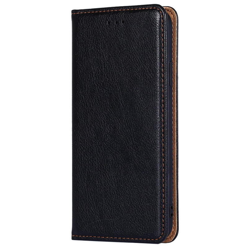 Flip Cover Poco F5 Simili Cuir Coutures