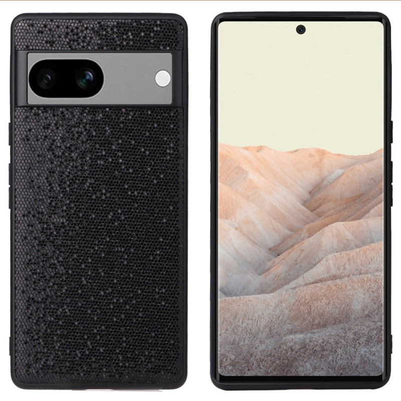 Coque Google Pixel 7A Paillettes Noires