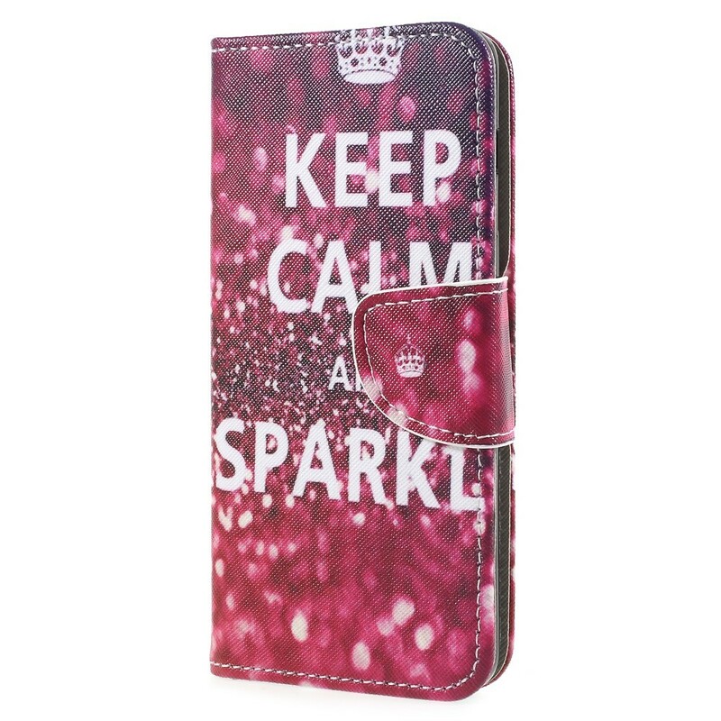 Housse Samsung Galaxy A8 2018 Keep Calm and Sparkle