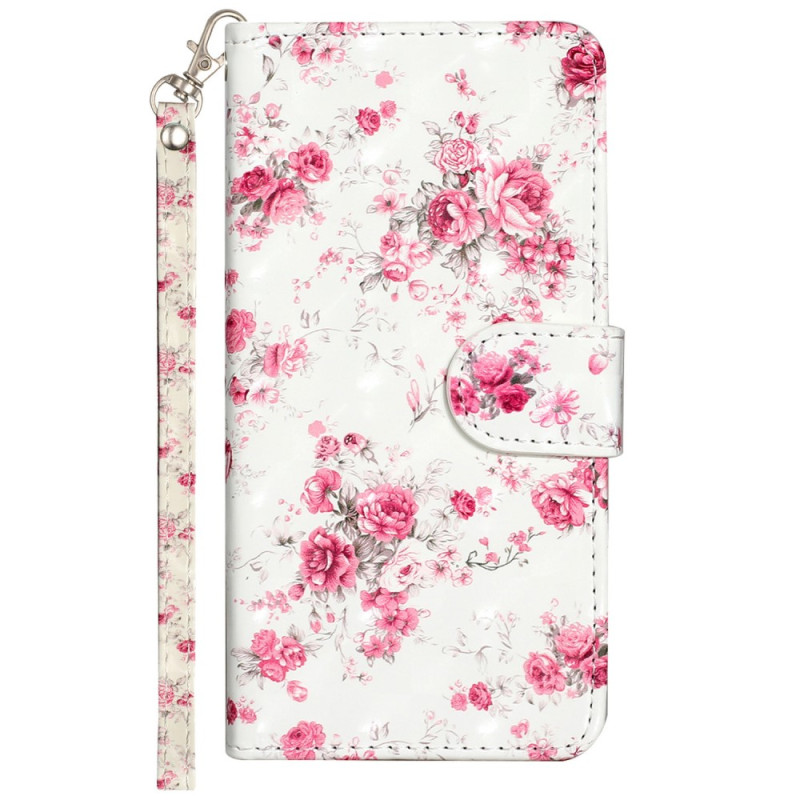 Housse Sony Xperia 10 V Fleurs Liberty à Lanière