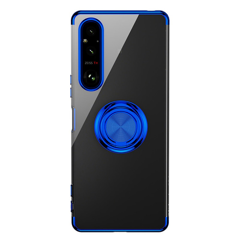 Coque Sony Xperia 1 V Transparente Anneau Rotatif