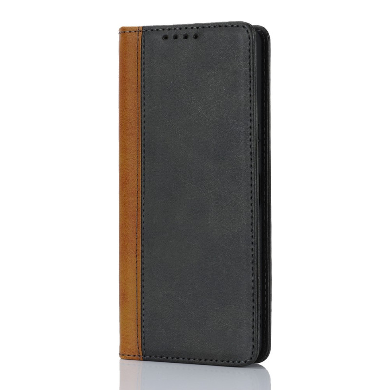 Flip Cover Sony Xperia 1 V Effet Cuir Bicolore