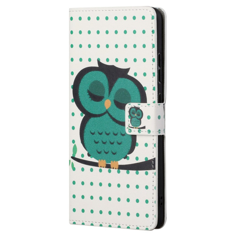 Housse Moto G82 5G / G52 Hibou Endormi