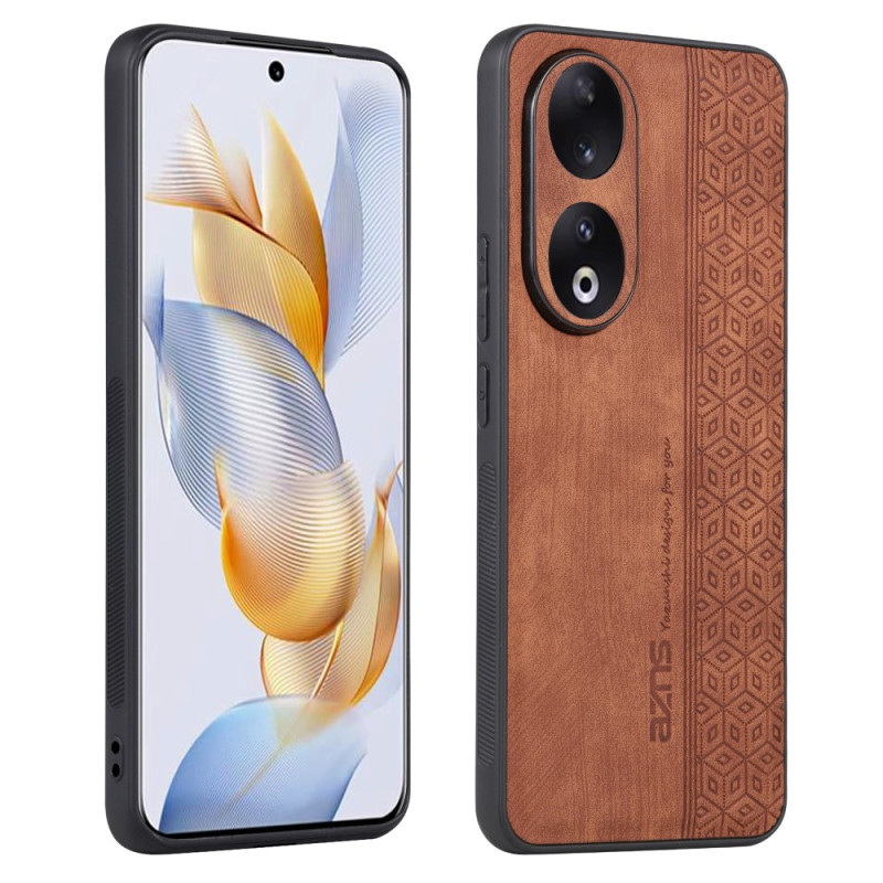 Coque Honor 90 Pro Effet Cuir AZNS