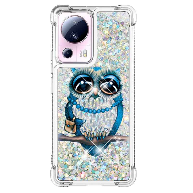 Coque Xiaomi 13 Lite Paillettes Miss Hibou