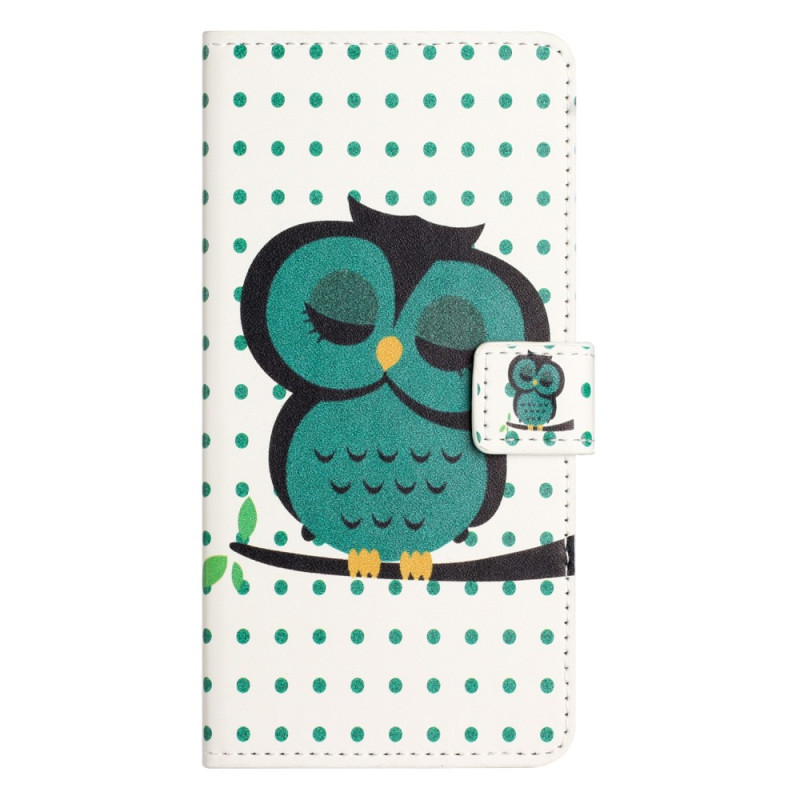 Housse Moto E13 Hibou Endormi