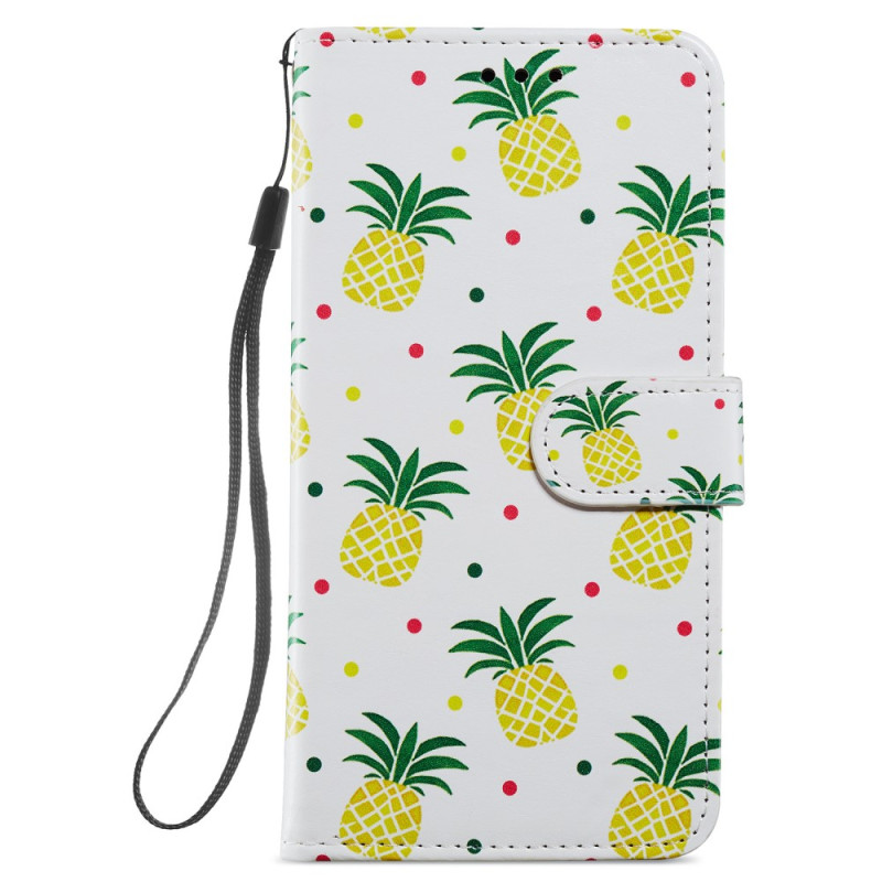 Housse Moto E13 Petits Ananas à Lanière