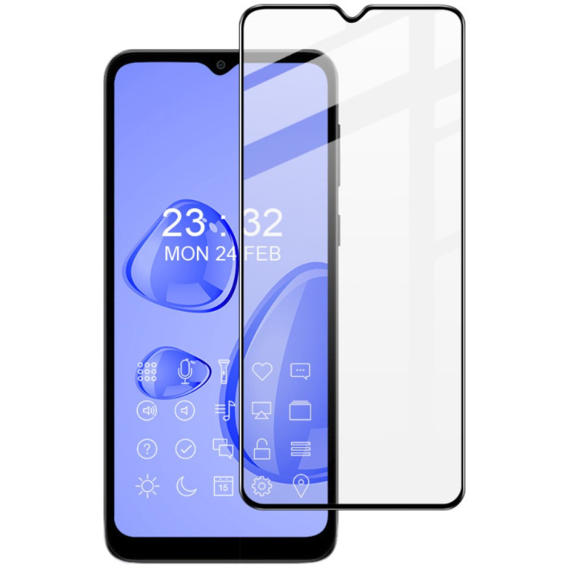 Protection en verre trempé Contours Noirs pour Moto E13