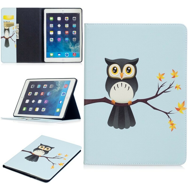 Housse iPad Air Hibou Perché Sur La Branche