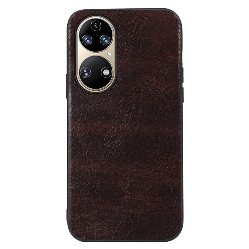 Coque Huawei P50 Cuir Véritable de Vache