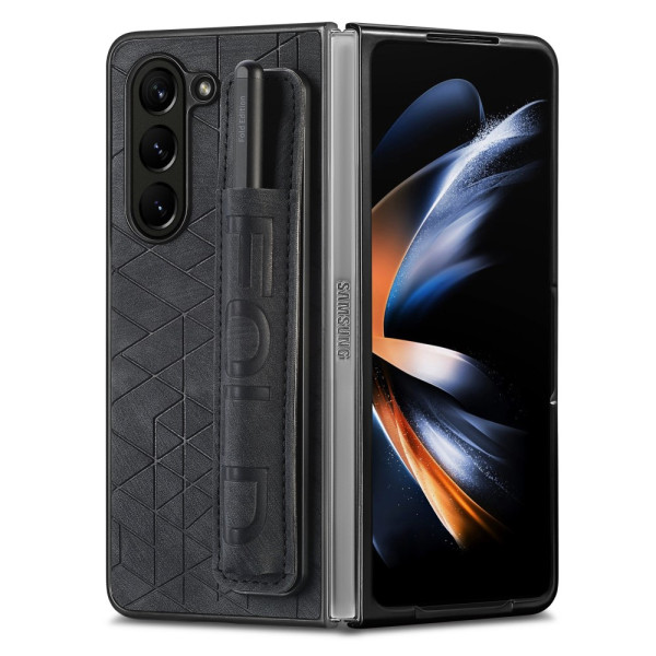 Coque Samsung Galaxy Z Fold 5 Porte-Stylet avec Sangle