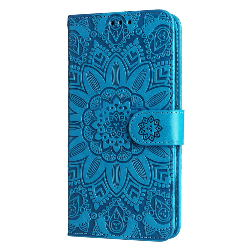 Housse Xiaomi Redmi 12 Mandala Éclatant avec Lanière