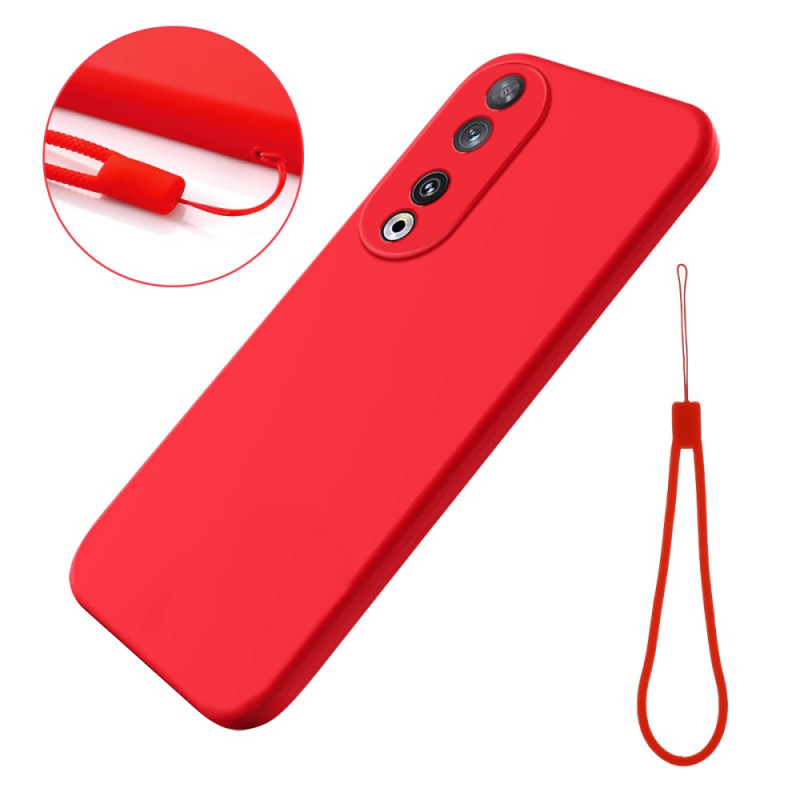 Coque Honor 90 Silicone Liquide avec Lanière